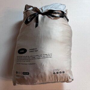 DOZ by SIJO Core Bamboo Set Bamboo Bedding Dove King NWOT